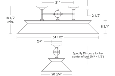 Billiard Double Pendant
